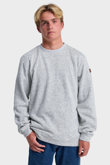 Quicksilver Keller Crew Neck Fleece Top - LIGHT GREY