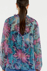 Sass Willow Tie Front Blouse - Orchid