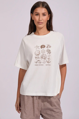 Rhythm Ocean Sounds Raglan T-Shirt - WHITE