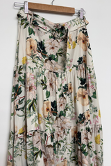 Pre-Loved Witchery Floral Skirt/Belt 10