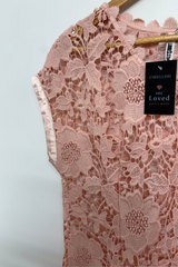 Pre-Loved Loobies Story Pink Lace SS Top 12