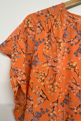 Pre Loved Vera Moda Orange Blossom SS Top M