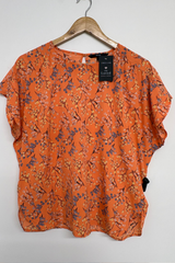Pre Loved Vera Moda Orange Blossom SS Top M