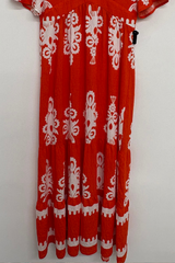 Pre-Loved Y Coo (Paris) Bright Orange Maxi Dress L