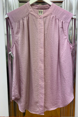 Pre Loved Worthington Lilac Silky Sleeveless Top L