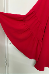 Pre Loved Veronica Maine Cherry Red LS Top 14
