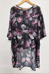 Pre Loved Blank Space Black/Purple Rose Top 10