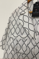 Pre-Loved Decjuba White/Black SS Shirt + Belt 18