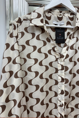 Pre-Loved Oliver Black Cream/Brown Swirl LS Shirt 18