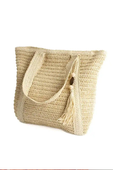 Stilen Cleo Shoulder Straw Bag - NATURAL