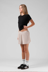 RPM Tilly Stripe Shorts - OLIVE/WHITE