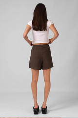 RPM Julia Cotton Short - BROWN