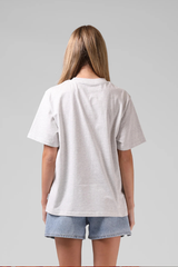 RPM Flowers Womens Tee - WHITE MARL