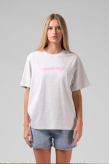 RPM Flowers Womens Tee - WHITE MARL
