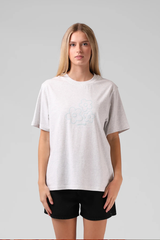 RPM Flow Womens Tee - WHITE MARL