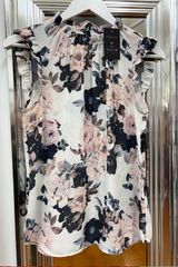 Pre-Loved Portmans Cream Floral Sleeveless Top 8