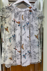 Pre Loved Traffic People White Bird SS Top M