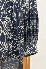 Pre-Loved Ruby Yaya Navy/White LS Beaded Top M