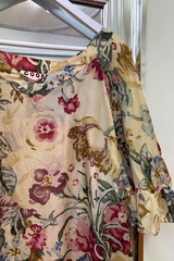COOPER Cream Floral Silk Top 10