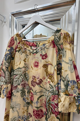 COOPER Cream Floral Silk Top 10