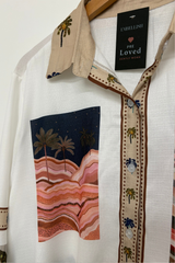 Pre-Loved LS Palm Tree Shirt L
