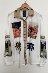 Pre-Loved LS Palm Tree Shirt L