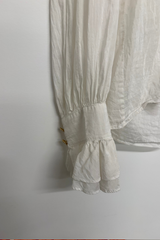 Pre-Loved Aje White Frilled LS Top 10