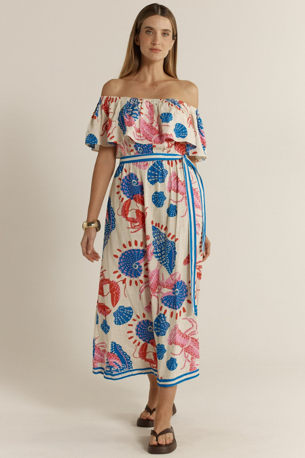 Fate & Becker Soleil Dress - Lobster