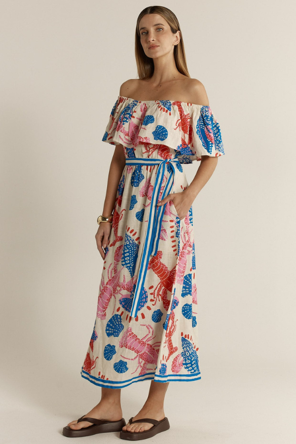 Fate & Becker Soleil Dress - Lobster