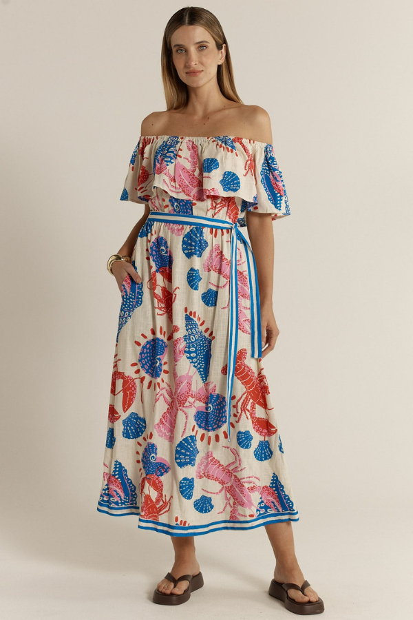 Fate & Becker Soleil Dress - Lobster