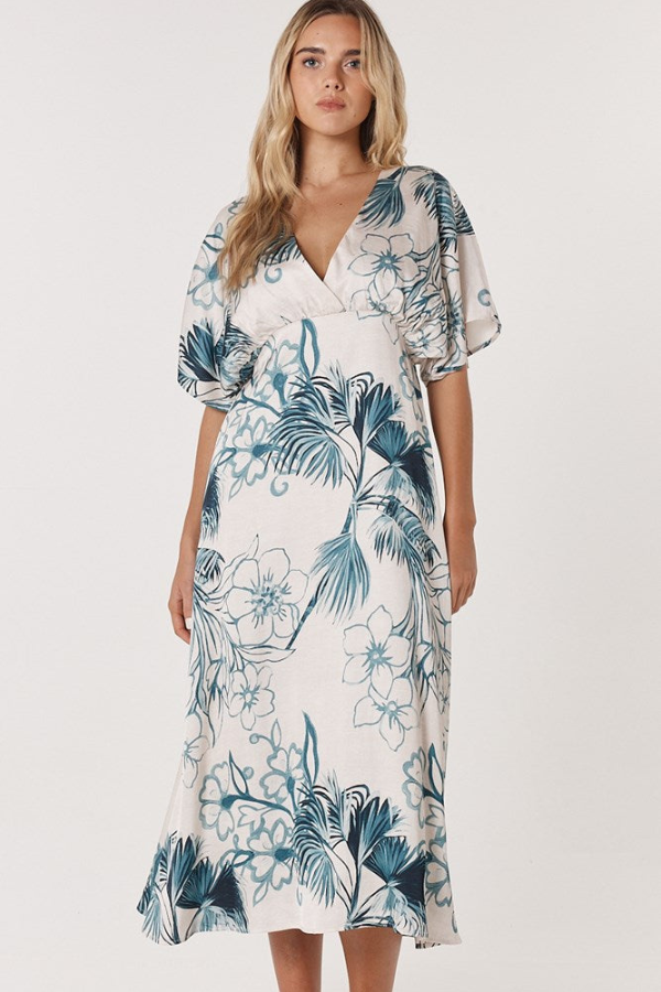 Fate & Becker Solstice Palms Midi Dress