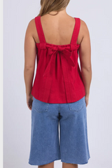 Foxwood Lourdes Top - Crimson