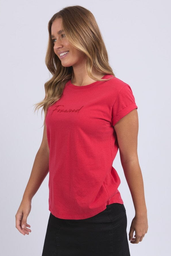 Foxwood Signature Tee - Crimson