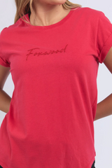 Foxwood Signature Tee - Crimson