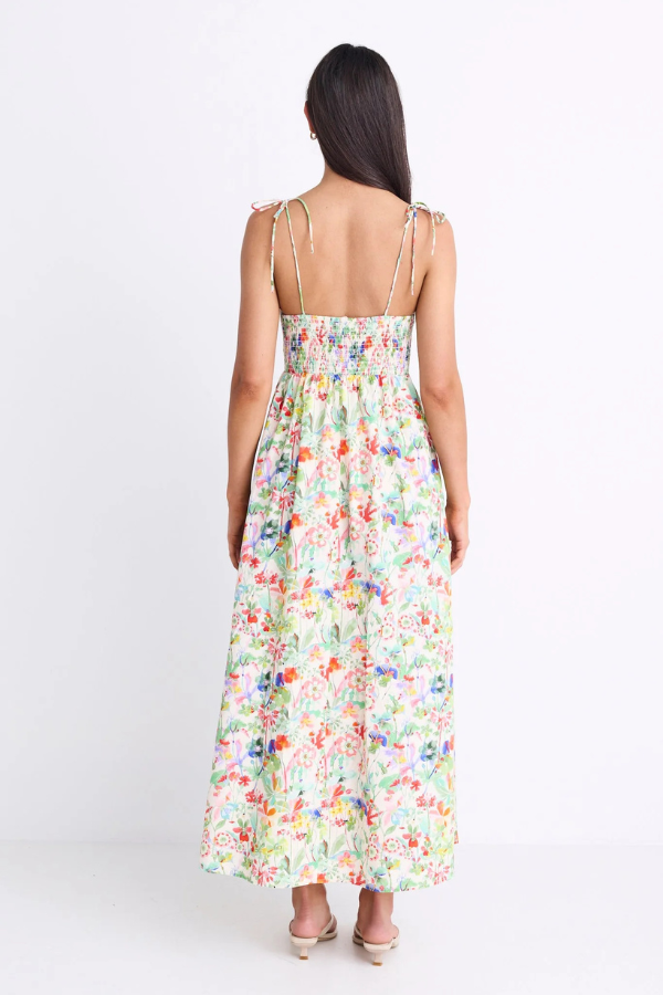 Ivy & Jack Gaze Strappy Maxi Dress - Wild Botanical