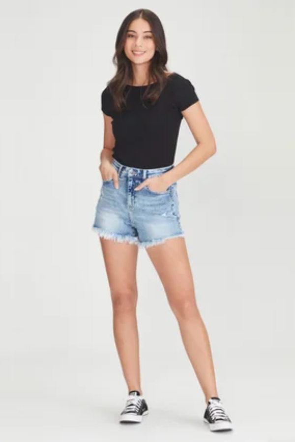 Junk Food Carrie Shorts - BLUE