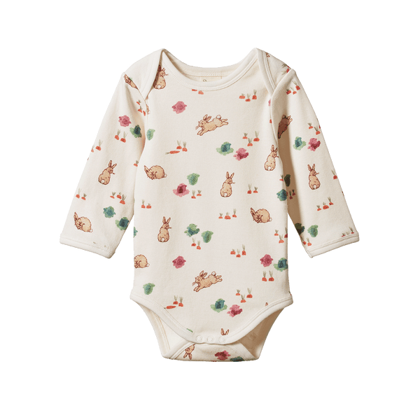 Nature Baby Long Sleeve Bodysuit - Country Bunny