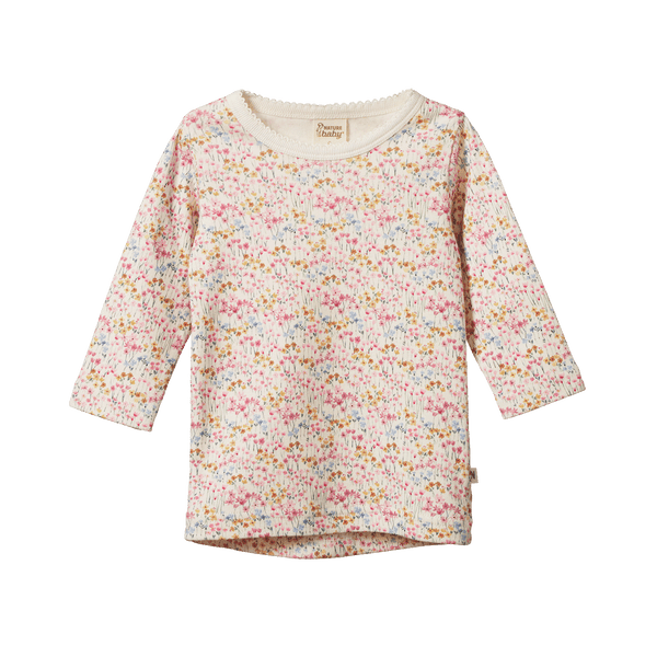 Nature Baby L/S Cloud Tee - Wildflower Mountain