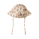 Nature Baby Muslin Sunhat - Strawberry Blush Print