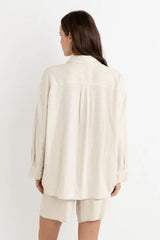 Rhythm Sunray Oversized Long Sleeve Shirt - OAT
