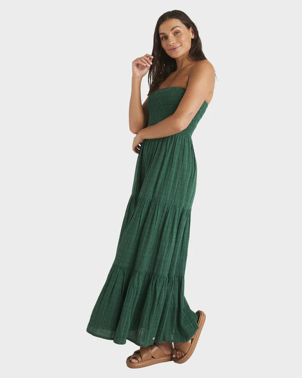 Roxy Baby Mine Maxi Dress - EVERGREEN