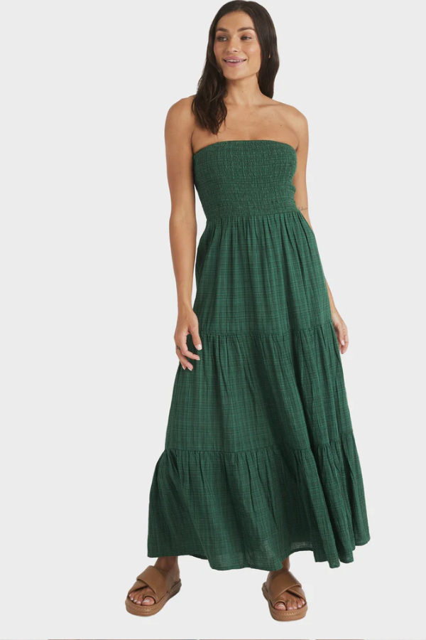 Roxy Baby Mine Maxi Dress - EVERGREEN