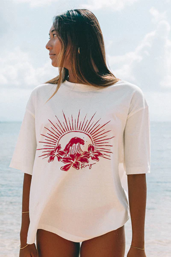 Roxy Womens Chaser Tee - EGRET
