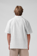 RPM Linen Stripe SS Mens Shirt