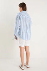 Re:Union Exalted Oversized Shirt - Blue Stripe