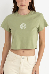 Rhythm Sun Crop Crew Tee - SAGE