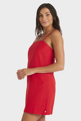 Roxy Rio Playa Blanca Solid Mini Dress - RIO RED