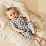 Wilson & Frenchy Crinkle Growsuit - Blue Coral