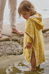 Nature Baby Poncho Towel - Kitchen Garden FREESIA Print