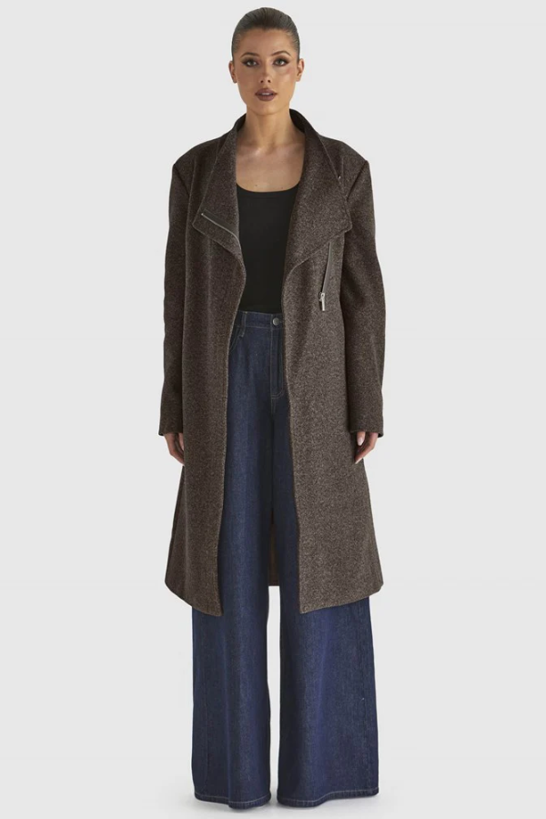 Fate & Becker Shadows Coat - Chocolate Marle